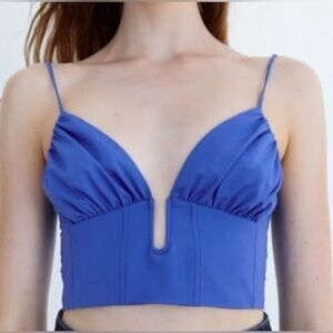 ZARA PLUNGE CORSET TOP